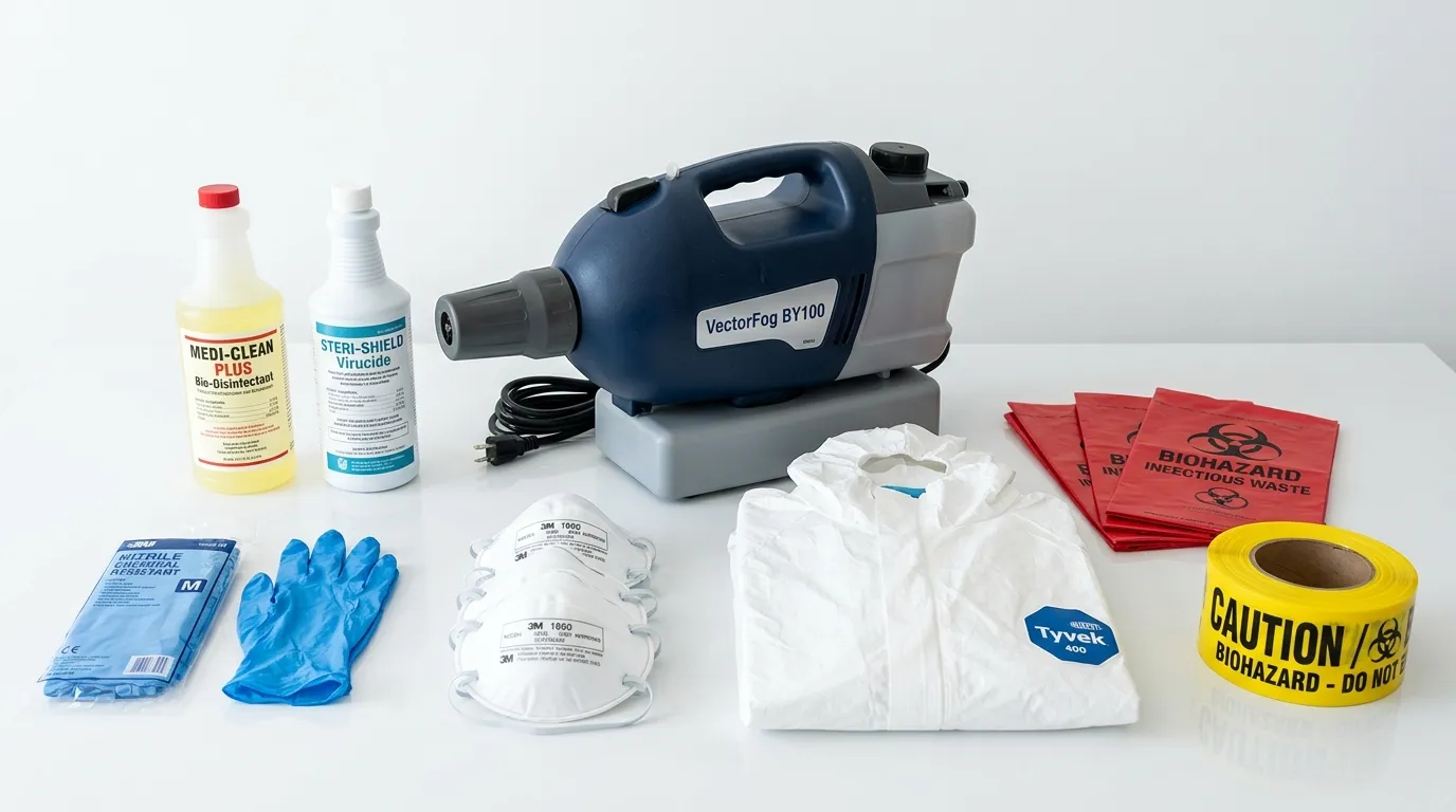 Professional biohazard remediation crew working in Port Arthur